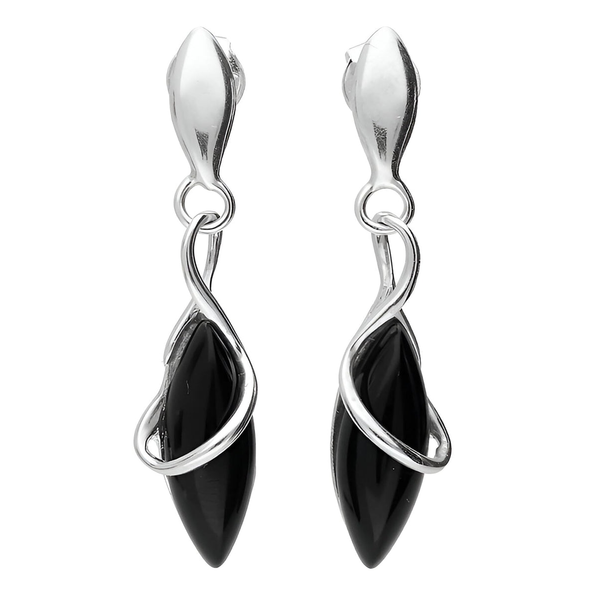 Marquise/Teardrop Cut Gemstone Sterling Silver Dangly/Dangle Drop Earrings for Women Ladie 