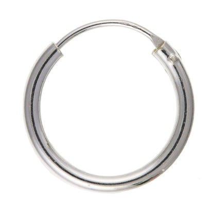 MENS 16MM Single Hoop Earring - 925 Sterling Silver