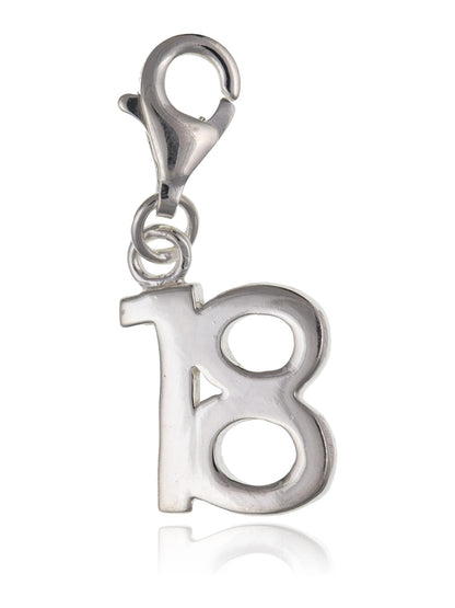 Plain Polished Clip On Charms Collection - Sterling Silver Clip On Charm Pendant with Lobs 
