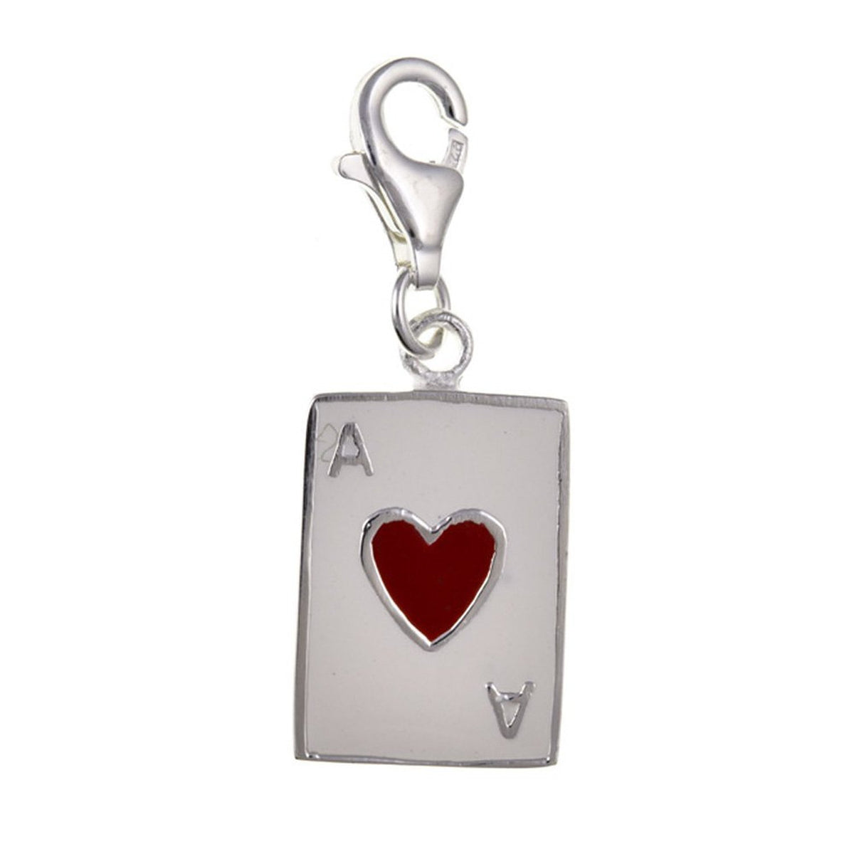 Enamel Clip On Charms Collection - Sterling Silver Clip On Charm Pendant with Lobster Clas 