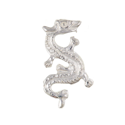 MENS Dragon Single Stud Earring/Ear Stud - 925 Sterling Silver -