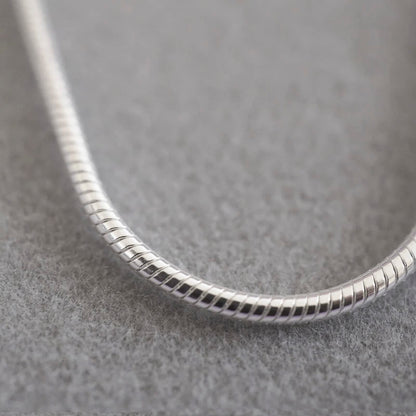 Snake Chain Link Sterling Silver Anklet/Ankle Bracelet/Ankle Chain - 925 Sterling Silver - 
