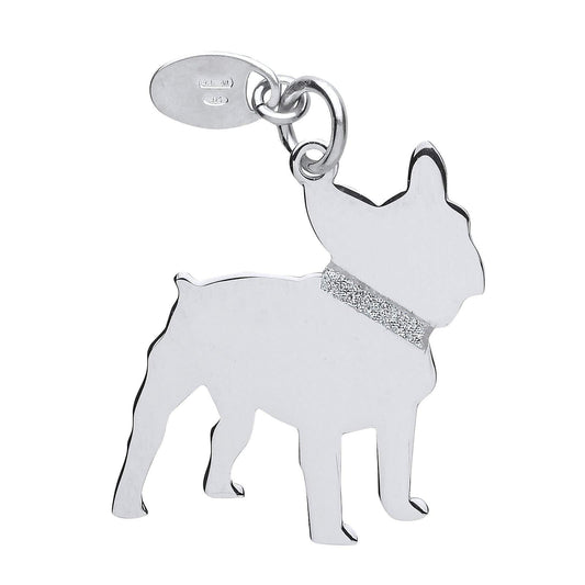 Silver Dog/Canine Pendant - Unisex - 925 Sterling Silver ##french-bulldog