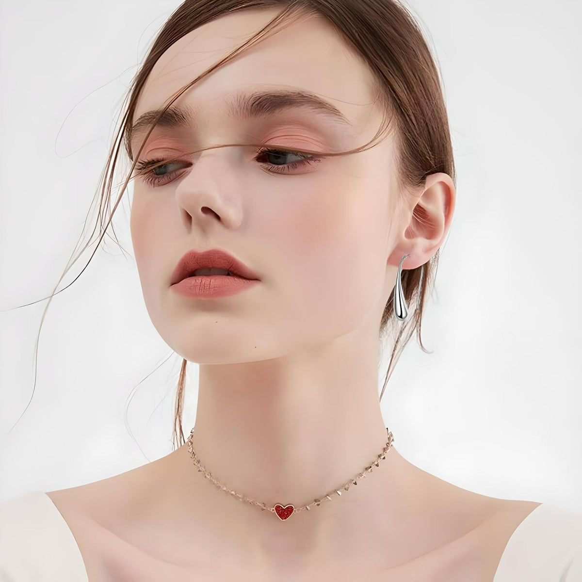 Classic Elongated Teardrop Dangly/Dangle Drop Hook Earrings for Women Ladies Girls - 925 Sterling Silver Plated - Designer Inspired