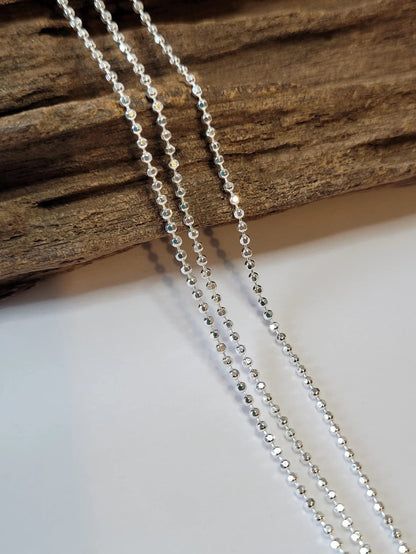 Ball/Beaded Chain Link Sterling Silver Anklet/Ankle Bracelet/Ankle Chain - 925 Sterling Si 