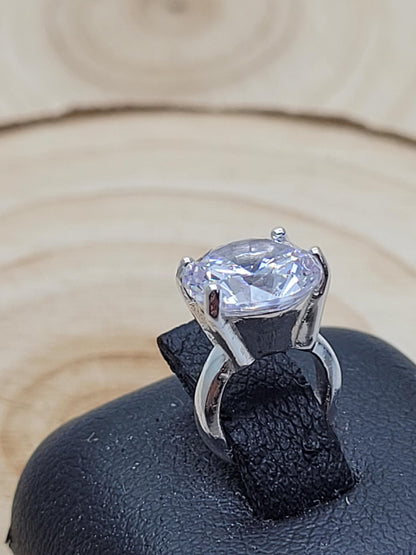 STUNNING ENGAGEMENT RING Sterling Silver Charm Bead for Women Ladies Girls - Slide-On Bead - To Fit European Charm Bracelets & Necklaces. OX5021