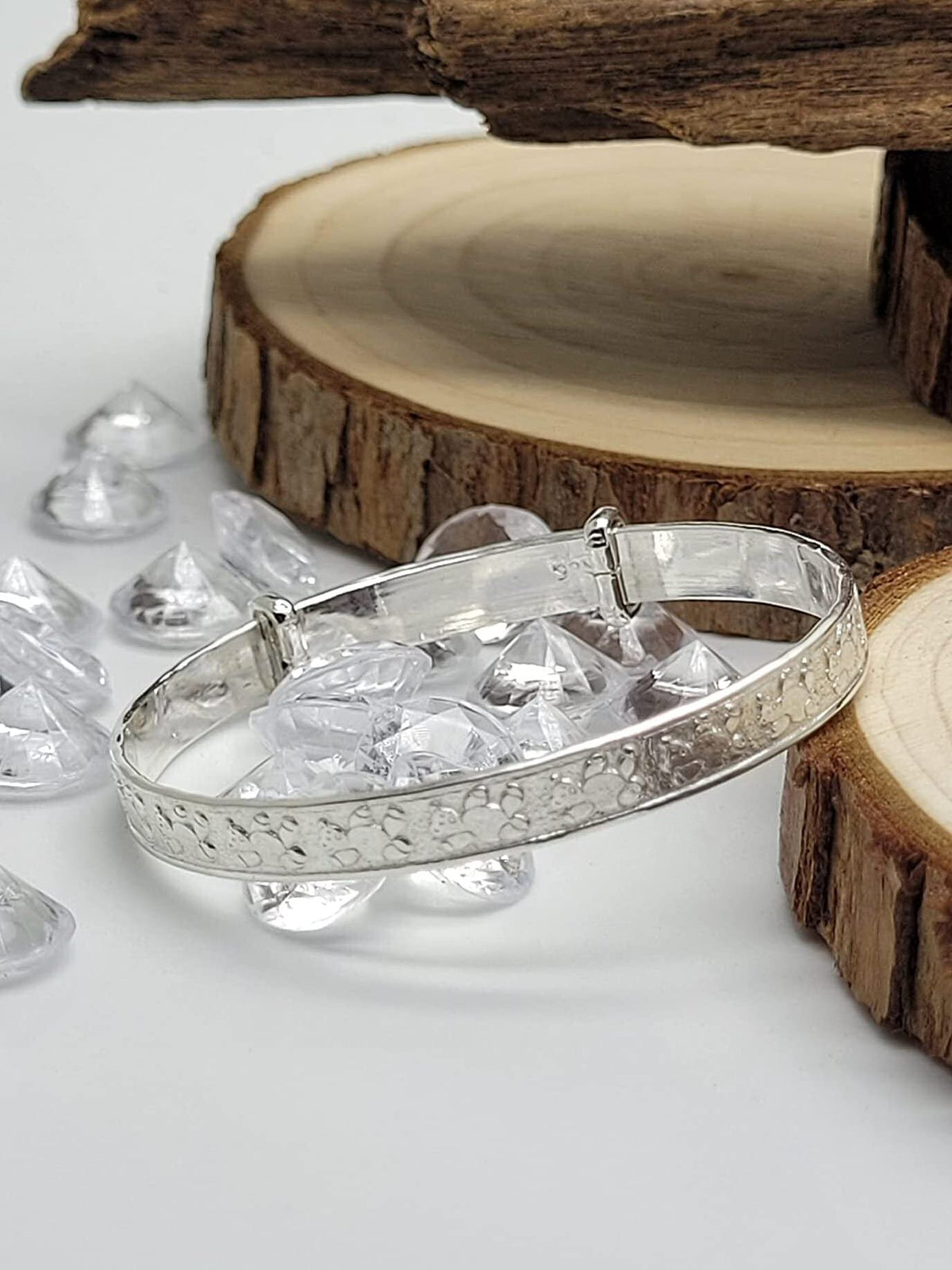 Teddy Bear Themed Expanding / Expandable / Adjustable Bangle Bracelet for Baby/Child/Child 