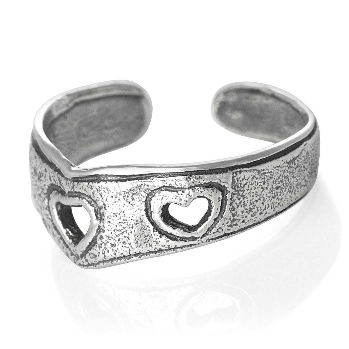 Heart Sterling Silver Toe Ring/Foot Ring for Women Girls - Adjustable - 925 Sterling Silver - Pretty Toe Ring
