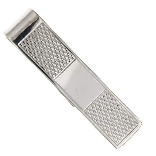 Silver Money Clip for Cash/Bank Notes/Bills Business/Credit Cards, Wallet Credit Card Holder for Men - Solid 925 Sterling Silver - Engravable