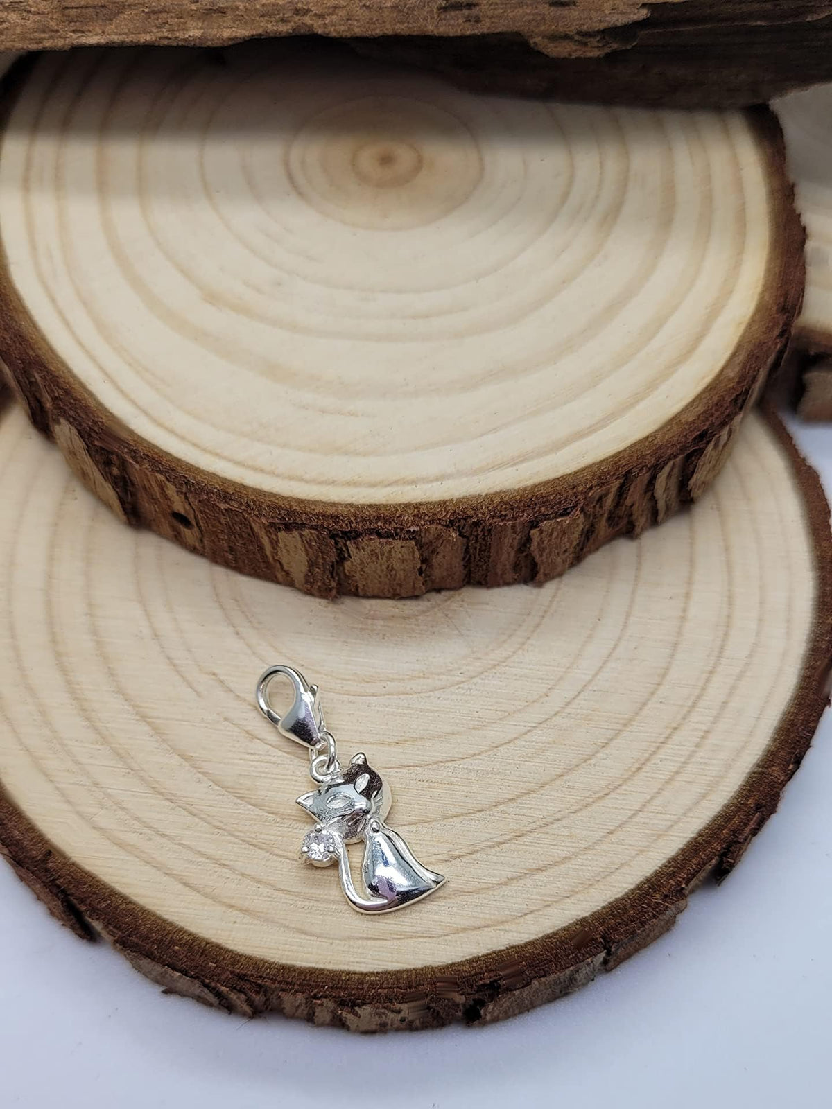 Animal Clip On Charms Collection - Sterling Silver Clip On Charm Pendant with Lobster Clas 