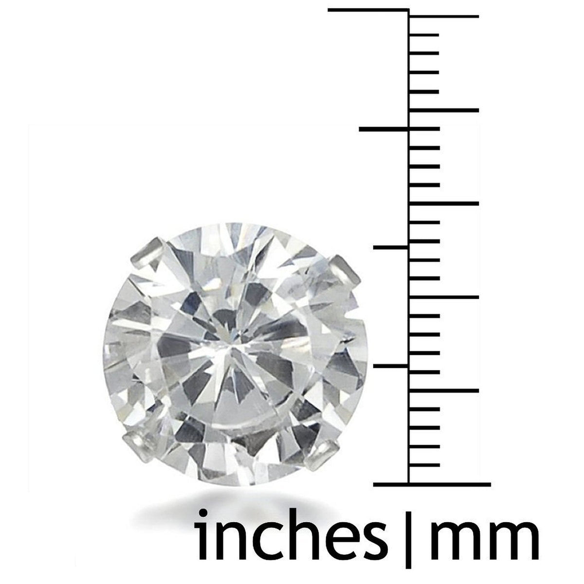 14MM WOMENS Sparkly Disco Ball Sterling Silver Stud Earrings