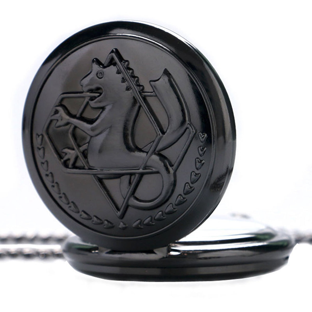 Fullmetal Alchemist Unisex Quartz Pocket Watch Necklace - On 32" Inch / 80cm Chain 