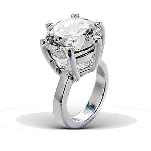 STUNNING ENGAGEMENT RING Sterling Silver Charm Bead for Women Ladies Girls - Slide-On Bead - To Fit European Charm Bracelets & Necklaces. OX5021