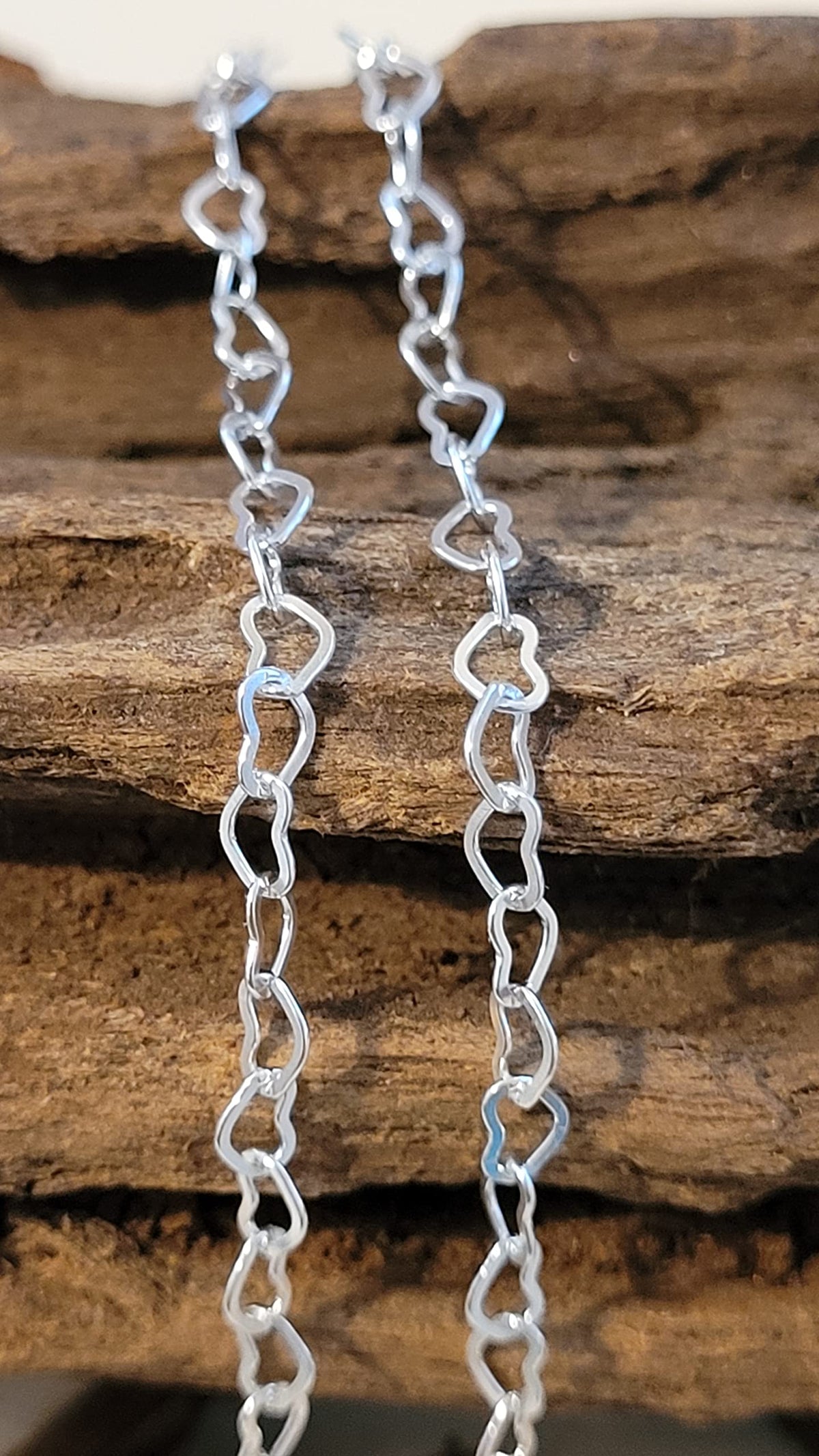 Heart Themed Sterling Silver Anklet/Ankle Bracelet/Ankle Chain - 925 Sterling Silver - Adj 