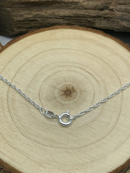 Rope/Prince of Wales/Singapore Chain Sterling Silver Anklet/Ankle Bracelet/Ankle Chain - 9 