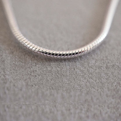Snake Chain Link Sterling Silver Anklet/Ankle Bracelet/Ankle Chain - 925 Sterling Silver - 