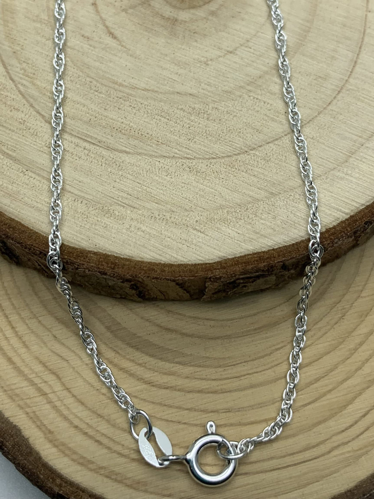 Rope/Prince of Wales/Singapore Chain Sterling Silver Anklet/Ankle Bracelet/Ankle Chain - 9 