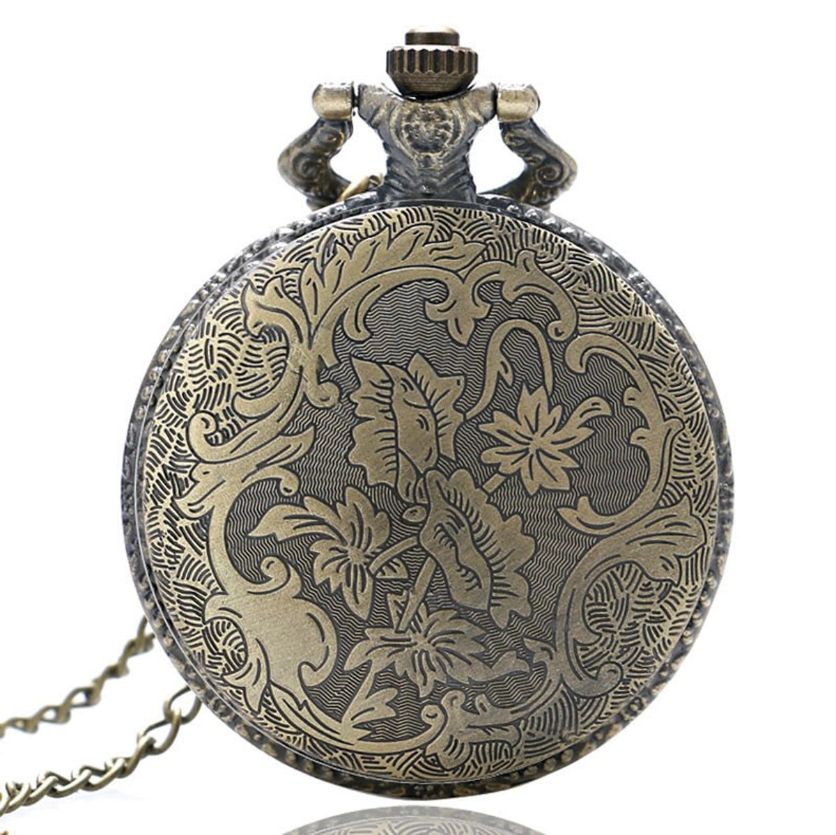 Horse/Pony/Equine Themed 3D Unisex Quartz Pocket Watch Necklace - On 32" Inch / 80cm Chain 