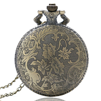 Horse/Pony/Equine Themed 3D Unisex Quartz Pocket Watch Necklace - On 32" Inch / 80cm Chain 