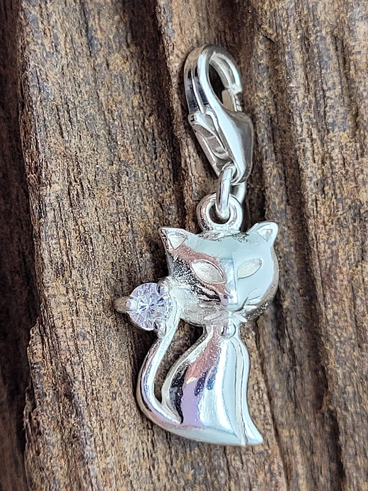 Animal Clip On Charms Collection - Sterling Silver Clip On Charm Pendant with Lobster Clas 