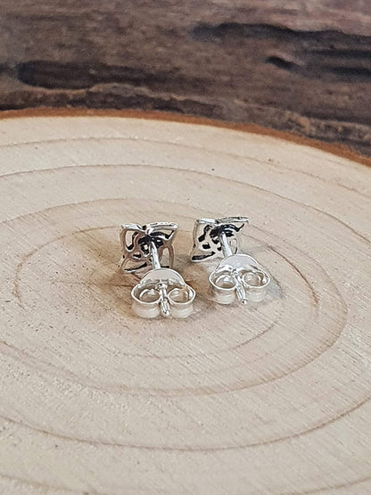 Irish Celtic Knot Sterling Silver Stud Earrings/Ear Studs for Women/Teenage/Girls - 925 Sterling Silver - Unusual Irish Jewellery