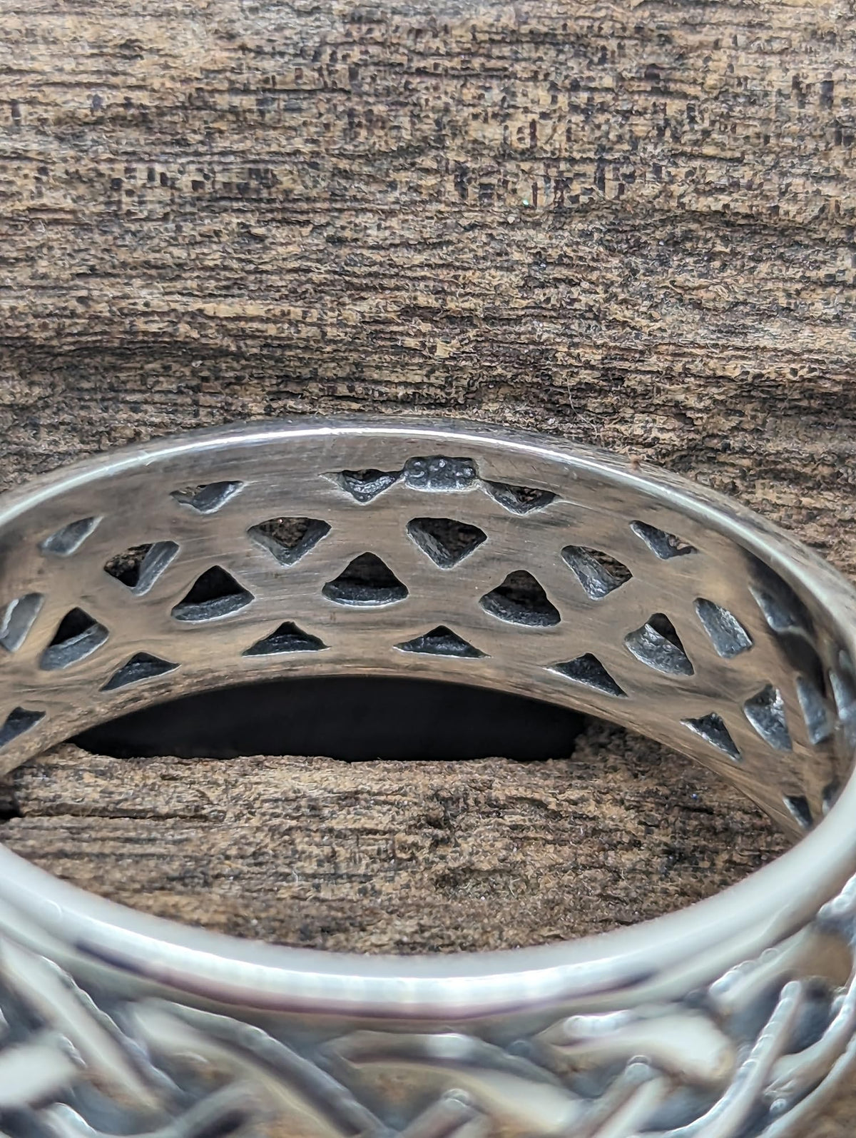 MENS Irish Open Celtic Knot Wedding Band Ring - 7MM Wide - 925 Sterling Silver - Irish Celtic Jewellery - Sizes R-Z Available