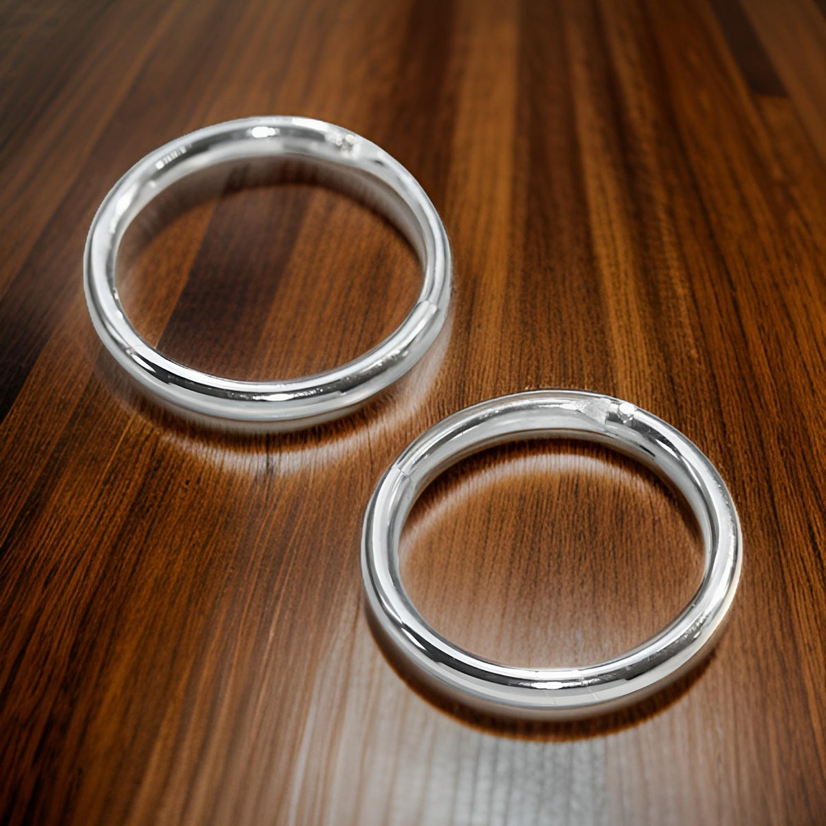 12MM Sterling Silver Fine Circle Round Endless Top-Hinged Hoops - Polished Round Hoop Sleeper Earrings for Women/Teenagers/Girls - 925 Sterling Silver