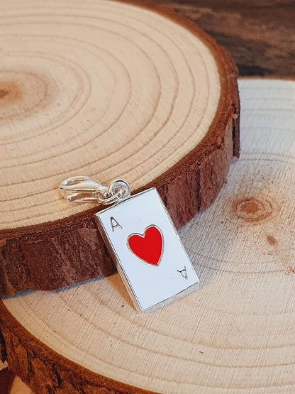 Enamel Clip On Charms Collection - Sterling Silver Clip On Charm Pendant with Lobster Clas 