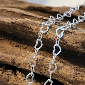 Heart Sterling Silver Anklet