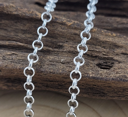 Sterling Silver Chunky Round Belcher Cable Chain