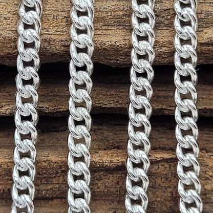 Sterling Silver Thick Curb Chain