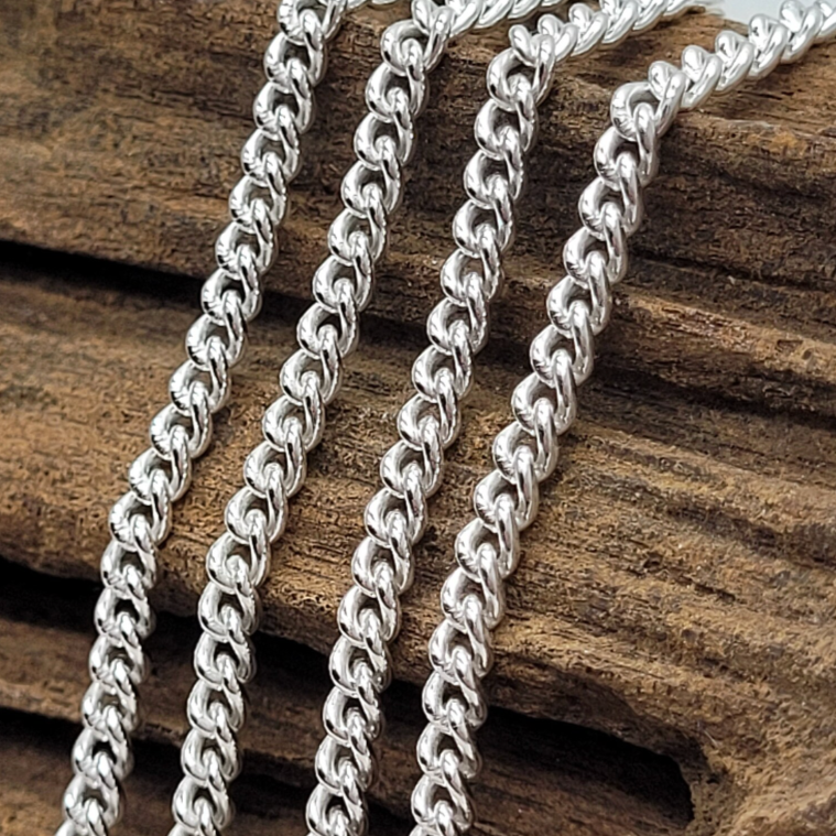 Sterling Silver Thick Curb Chain