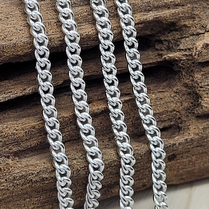 Sterling Silver Thick Curb Chain