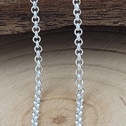 Sterling Silver Rolo / Belcher Round Cable Chain