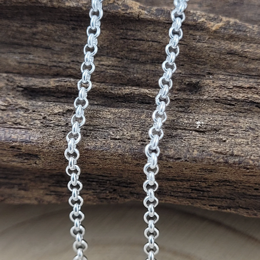 Sterling Silver Rolo / Belcher Round Cable Chain
